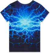 Boys Girls Shirts Graphic T-Shirt Neon Color Kids Novelty Short Sleeve Animal Print Tees 4-16 Years